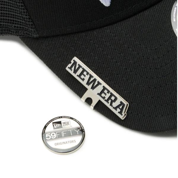 ニューエラ ゴルフ ベーシックマーカー ワードマークロゴ/バイザーステッカー シルバー/ブラック NEWERA (14864763) | NEW ERA | 02