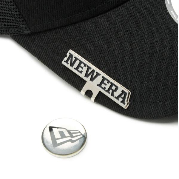 ニューエラ ゴルフ ベーシックマーカー ワードマークロゴ/フラッグロゴ シルバー/ブラック NEWERA (14864764) | NEW ERA | 02