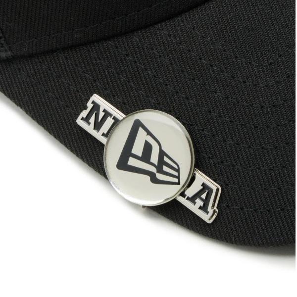 ニューエラ ゴルフ ベーシックマーカー ワードマークロゴ/フラッグロゴ シルバー/ブラック NEWERA (14864764) | NEW ERA | 03
