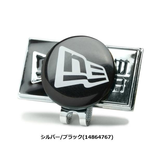 ニューエラ ゴルフ ベーシックマーカー ボックスロゴ/フラッグロゴ シルバー/ブラック NEWERA (14864767) | NEW ERA | 01