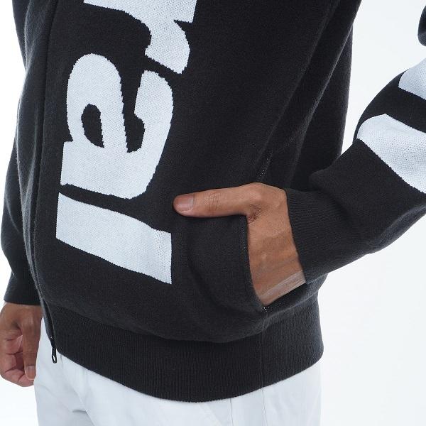 アドミラル ゴルフ メンズ ビッグロゴ ジップアップ 裏地付き