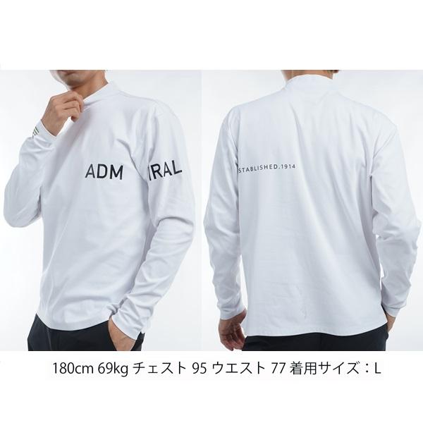 アドミラル ゴルフ メンズ ロゴエンボスストレッチ ロングスリーブ モックネックシャツ ADMIRAL GOLF ADMA463 2024年秋冬モデル | Admiral Golf | 04