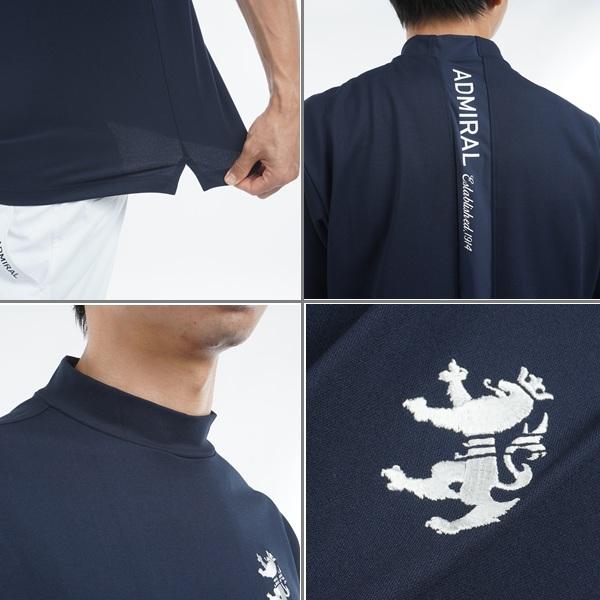 アドミラル ゴルフ メンズ ビッグ鹿の子 アクティブモックネックシャツ ADMIRAL GOLF ADMA536 2025年春夏モデル | Admiral Golf | 10