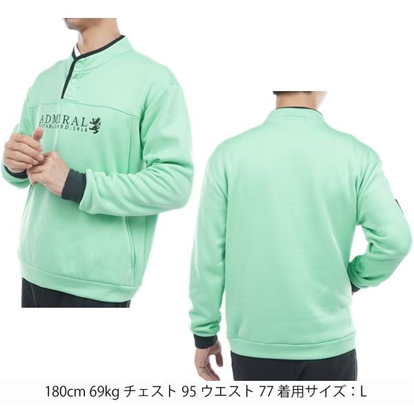 アドミラル ゴルフ メンズ カルイシ ハーフドットボタン スウェット ADMIRAL GOLF ADMA571 2025年秋冬モデル | Admiral Golf | 08