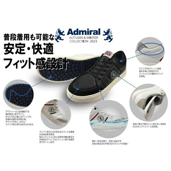 アドミラル ゴルフシューズ スパイクレス LEICESTER Admiral Golf ADMS3A | Admiral Golf | 07