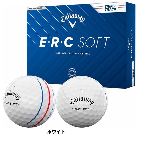 キャロウェイ ゴルフボール ERC SOFT TRIPLE TRACK 1ダース 12個入り 新品 日本正規品 2025年発売 | Callaway | 01