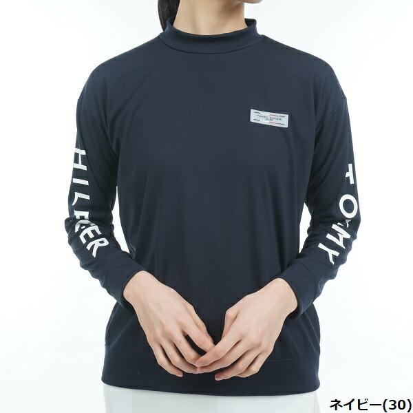 トミーヒルフィガー ゴルフ レディース リラックスロングスリーブ モックネックシャツ TOMMY HILFIGER THLA305 | TOMMY HILFIGER GOLF | 02