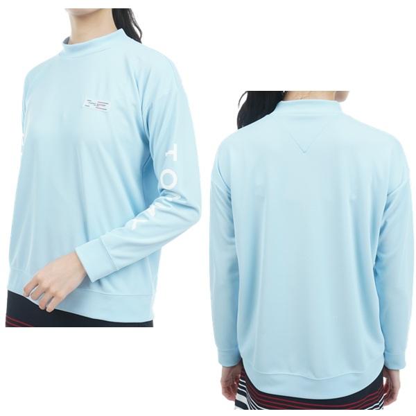 トミーヒルフィガー ゴルフ レディース リラックスロングスリーブ モックネックシャツ TOMMY HILFIGER THLA305 | TOMMY HILFIGER GOLF | 08
