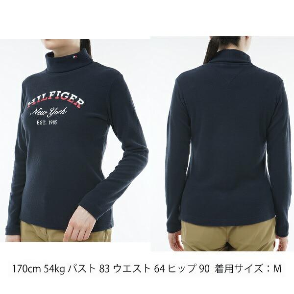 トミーヒルフィガー ゴルフ レディース アーチロゴ LSタートルシャツ TOMMY HILFIGER GOLF THLA380 | TOMMY HILFIGER GOLF | 08