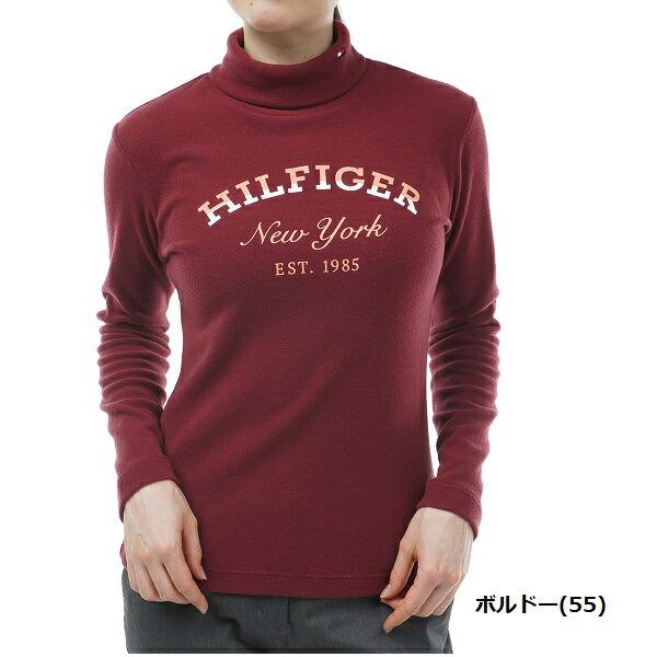 トミーヒルフィガー ゴルフ レディース アーチロゴ LSタートルシャツ TOMMY HILFIGER GOLF THLA380 | TOMMY HILFIGER GOLF | 05