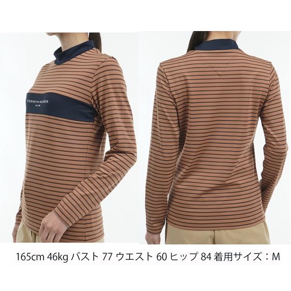 トミーヒルフィガー ゴルフ レディース モックネック 長袖シャツ TOMMY HILFIGER GOLF THLA461 2024年秋冬モデル | TOMMY HILFIGER GOLF | 06