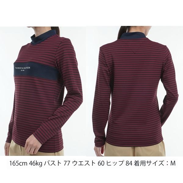 トミーヒルフィガー ゴルフ レディース モックネック 長袖シャツ TOMMY HILFIGER GOLF THLA461 2024年秋冬モデル | TOMMY HILFIGER GOLF | 08