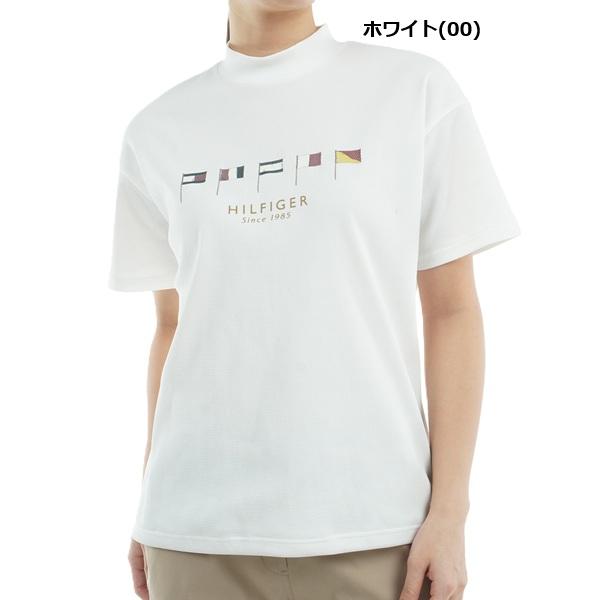 トミーヒルフィガー ゴルフレディース マルチフラッグ リラックス半袖モックネックシャツ TOMMY HILFIGER  THLA501 2025年春夏モデル | TOMMY HILFIGER GOLF | 01