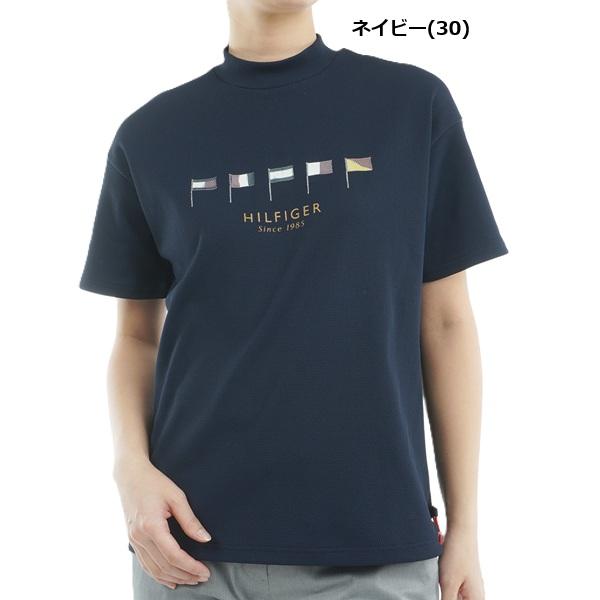 トミーヒルフィガー ゴルフレディース マルチフラッグ リラックス半袖モックネックシャツ TOMMY HILFIGER  THLA501 2025年春夏モデル | TOMMY HILFIGER GOLF | 03