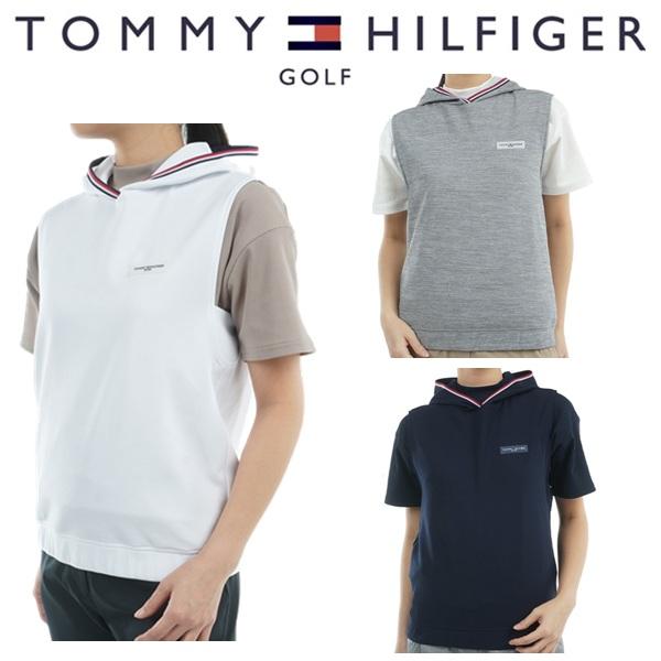トミーヒルフィガー ゴルフ レディース バックロゴ フーディーベスト TOMMY HILFIGER GOLF THLA502 2025年春夏モデル | TOMMY HILFIGER GOLF