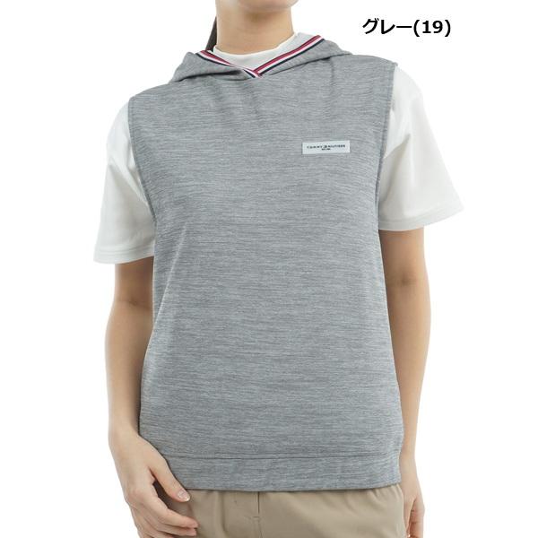 トミーヒルフィガー ゴルフ レディース バックロゴ フーディーベスト TOMMY HILFIGER GOLF THLA502 2025年春夏モデル | TOMMY HILFIGER GOLF | 02