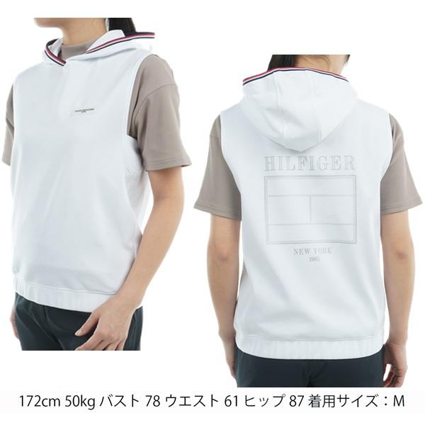 トミーヒルフィガー ゴルフ レディース バックロゴ フーディーベスト TOMMY HILFIGER GOLF THLA502 2025年春夏モデル | TOMMY HILFIGER GOLF | 06