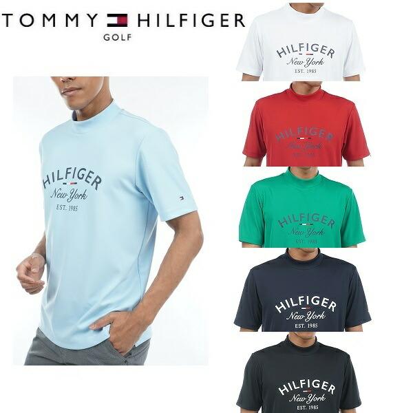 トミーヒルフィガー ゴルフ メンズ  アーチロゴ モックネックシャツ TOMMY HILFIGER  THMA318 2023年春夏モデル | TOMMY HILFIGER GOLF