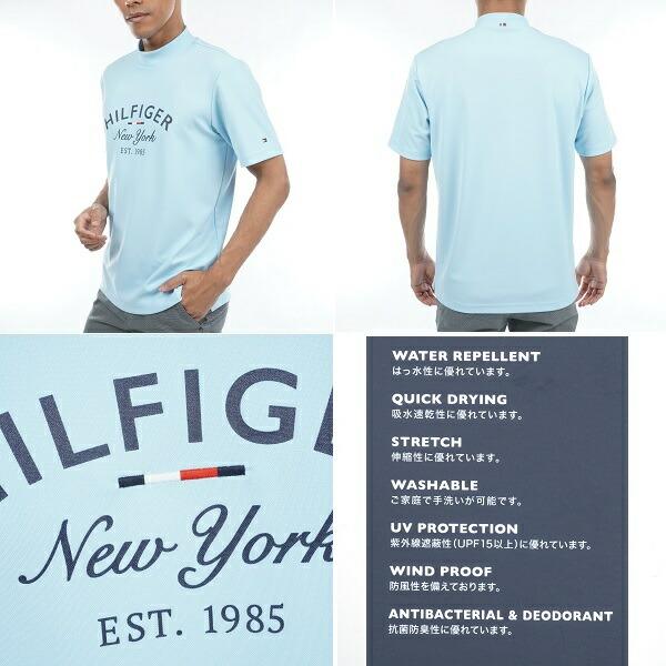 トミーヒルフィガー ゴルフ メンズ  アーチロゴ モックネックシャツ TOMMY HILFIGER  THMA318 2023年春夏モデル | TOMMY HILFIGER GOLF | 14