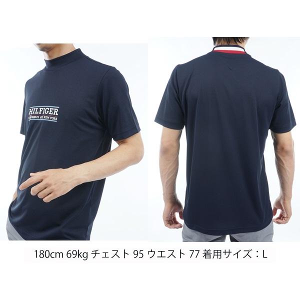 トミーヒルフィガー ゴルフ メンズ フロントロゴ 半袖モックネックシャツ TOMMY HILFIGER GOLF THMA404 | TOMMY HILFIGER GOLF | 07