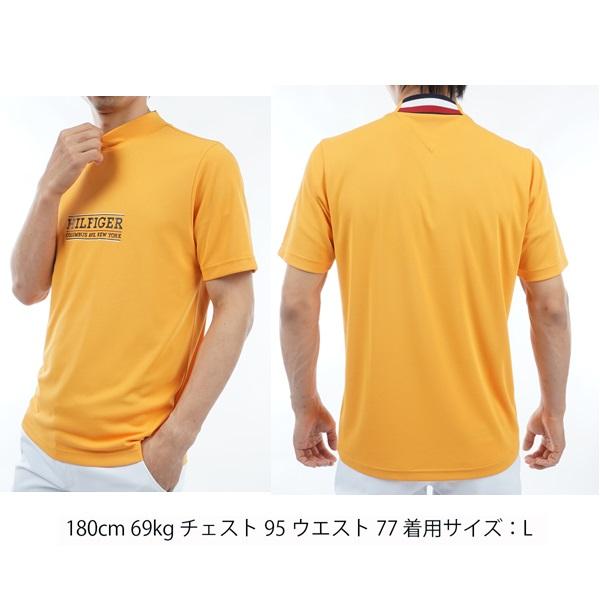 トミーヒルフィガー ゴルフ メンズ フロントロゴ 半袖モックネックシャツ TOMMY HILFIGER GOLF THMA404 | TOMMY HILFIGER GOLF | 08