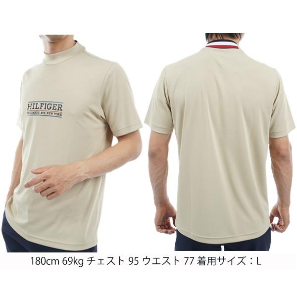 トミーヒルフィガー ゴルフ メンズ フロントロゴ 半袖モックネックシャツ TOMMY HILFIGER GOLF THMA404 | TOMMY HILFIGER GOLF | 09