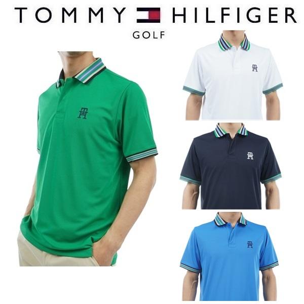 トミーヒルフィガー ゴルフ メンズ マルチライン 半袖ポロシャツ TOMMY HILFIGER GOLF THMA407 | TOMMY HILFIGER GOLF