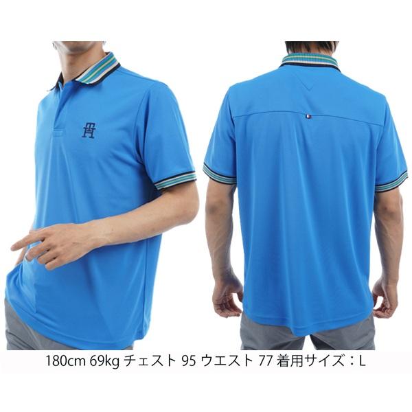 トミーヒルフィガー ゴルフ メンズ マルチライン 半袖ポロシャツ TOMMY HILFIGER GOLF THMA407 | TOMMY HILFIGER GOLF | 07