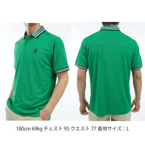 トミーヒルフィガー ゴルフ メンズ マルチライン 半袖ポロシャツ TOMMY HILFIGER GOLF THMA407 | TOMMY HILFIGER GOLF | 08