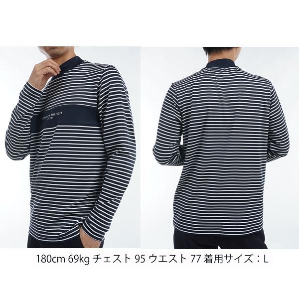 トミーヒルフィガー ゴルフ メンズ エッセンシャル 長袖モックネックシャツ TOMMY HILFIGER GOLF THMA454 秋冬モデル | TOMMY HILFIGER GOLF | 10
