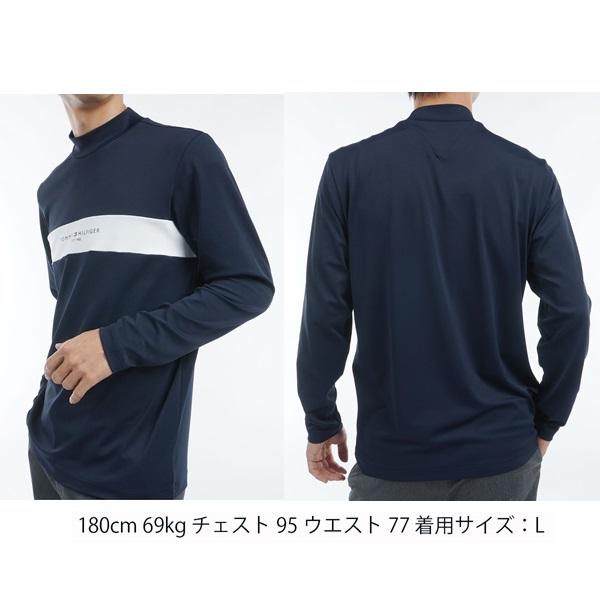 トミーヒルフィガー ゴルフ メンズ エッセンシャル 長袖モックネックシャツ TOMMY HILFIGER GOLF THMA454 秋冬モデル | TOMMY HILFIGER GOLF | 07