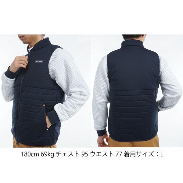 トミーヒルフィガー ゴルフ メンズ 圧着キルト中綿 ベスト TOMMY HILFIGER GOLF THMA467 2024年秋冬モデル | TOMMY HILFIGER GOLF | 04