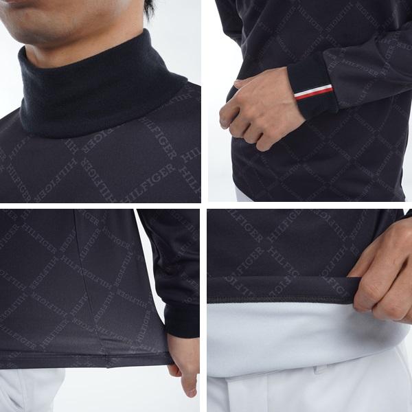 トミーヒルフィガー ゴルフ メンズ ダイヤロゴプリント 長袖ハイネックシャツ TOMMY HILFIGER GOLF THMA481 秋冬モデル | TOMMY HILFIGER GOLF | 08