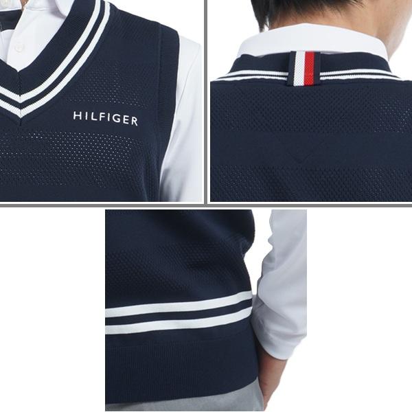 トミーヒルフィガーゴルフ メンズ シャドーストライプ クリケットニットベスト TOMMY HILFIGER GOLF THMA510 2025年春夏モデル | TOMMY HILFIGER GOLF | 05