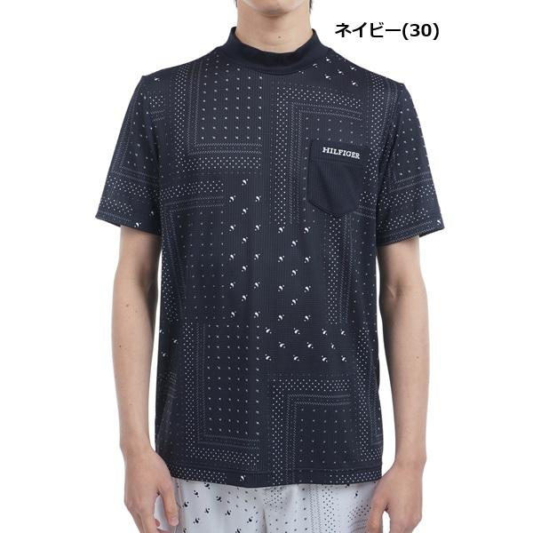 トミーヒルフィガー ゴルフ メンズ バンダナプリント 半袖モックネックシャツ TOMMY HILFIGER  THMA524 2025年春夏モデル | TOMMY HILFIGER GOLF | 02