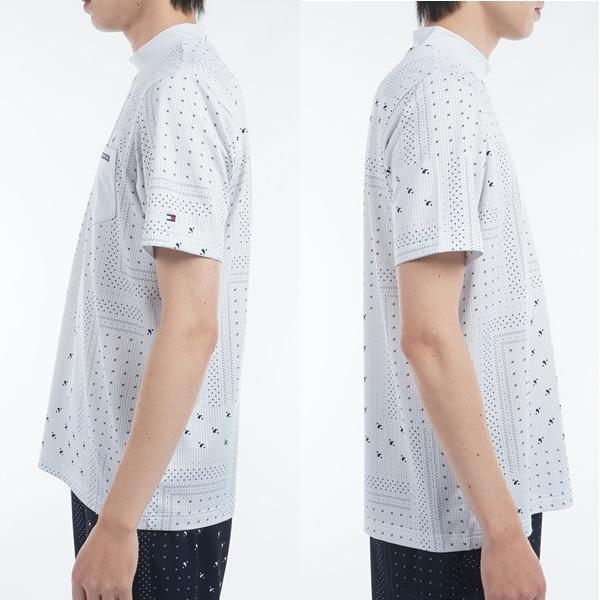 トミーヒルフィガー ゴルフ メンズ バンダナプリント 半袖モックネックシャツ TOMMY HILFIGER  THMA524 2025年春夏モデル | TOMMY HILFIGER GOLF | 05