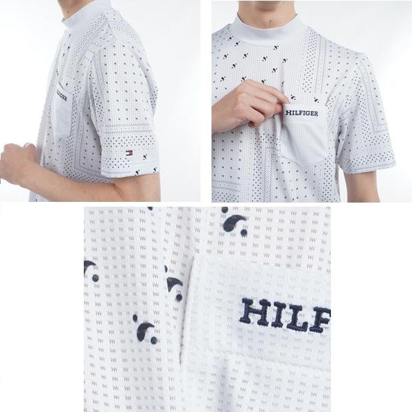 トミーヒルフィガー ゴルフ メンズ バンダナプリント 半袖モックネックシャツ TOMMY HILFIGER  THMA524 2025年春夏モデル | TOMMY HILFIGER GOLF | 07