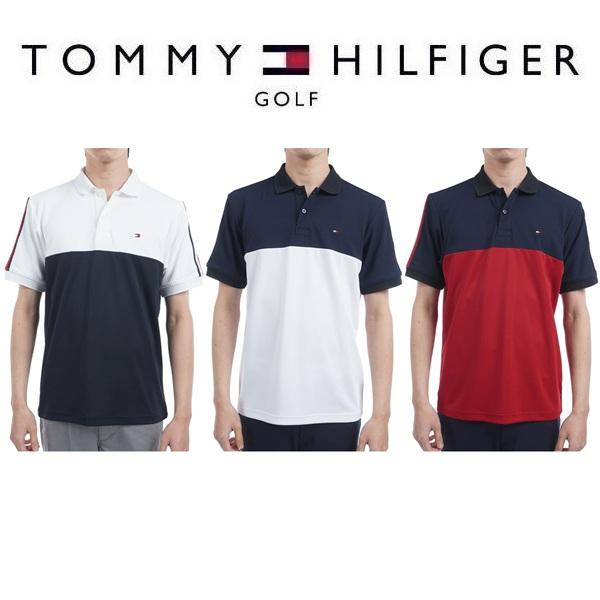 トミーヒルフィガー ゴルフ メンズ カラーブロック 半袖ポロシャツ TOMMY HILFIGER  THMA528 2025年春夏モデル | TOMMY HILFIGER GOLF