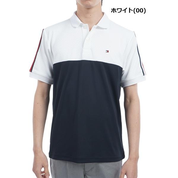 トミーヒルフィガー ゴルフ メンズ カラーブロック 半袖ポロシャツ TOMMY HILFIGER  THMA528 2025年春夏モデル | TOMMY HILFIGER GOLF | 01