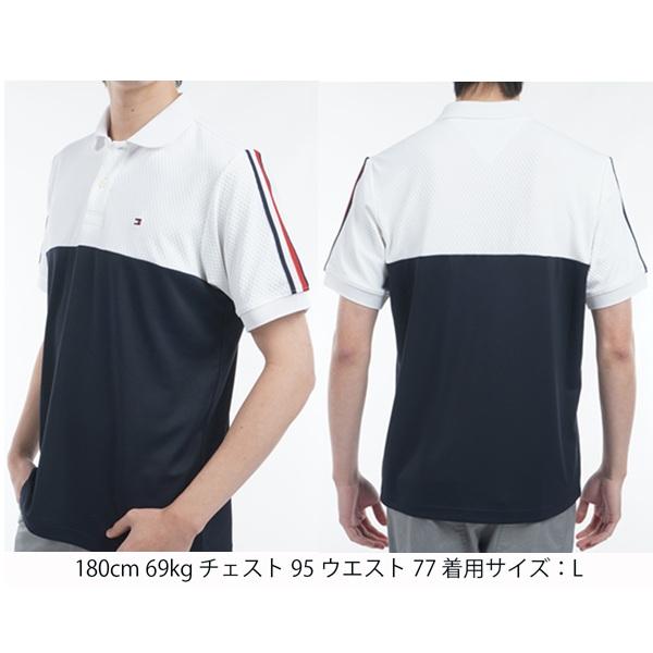 トミーヒルフィガー ゴルフ メンズ カラーブロック 半袖ポロシャツ TOMMY HILFIGER  THMA528 2025年春夏モデル | TOMMY HILFIGER GOLF | 04