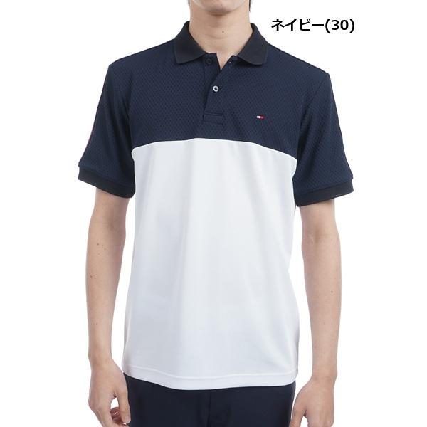トミーヒルフィガー ゴルフ メンズ カラーブロック 半袖ポロシャツ TOMMY HILFIGER  THMA528 2025年春夏モデル | TOMMY HILFIGER GOLF | 02