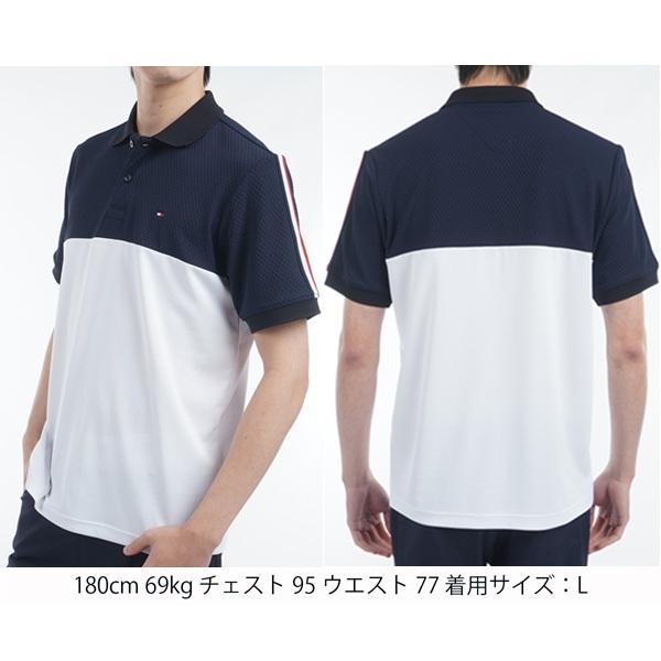 トミーヒルフィガー ゴルフ メンズ カラーブロック 半袖ポロシャツ TOMMY HILFIGER  THMA528 2025年春夏モデル | TOMMY HILFIGER GOLF | 05