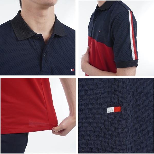 トミーヒルフィガー ゴルフ メンズ カラーブロック 半袖ポロシャツ TOMMY HILFIGER  THMA528 2025年春夏モデル | TOMMY HILFIGER GOLF | 08