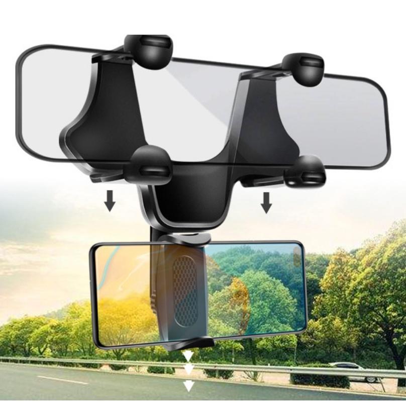 ルームミラー スマホ ホルダー 車用 便利 カー用品 カーナビ 固定 Room Mirror Smartphone Holder 一度来てみて Vintel雑貨店 通販 Yahoo ショッピング