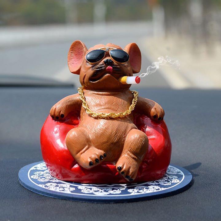 開店記念セール カーインテリア ダッシュボード 飾り 装飾 ブルドッグ かっこいい 車用品 車 おしゃれ サングラス Aynaelda Com