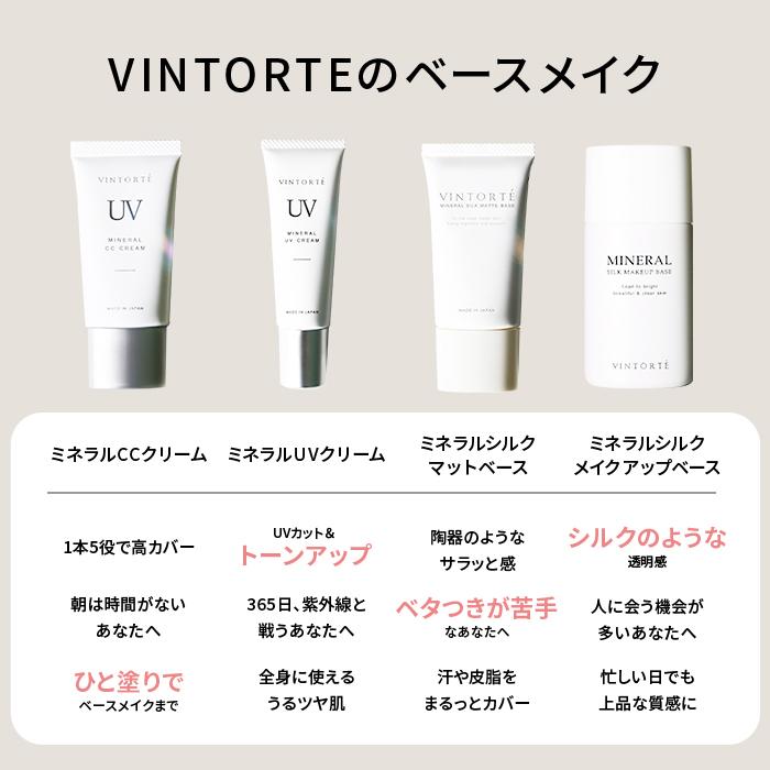 VINTORTE（バントルテ） ミネラルシルクメイクアップベース 【公式