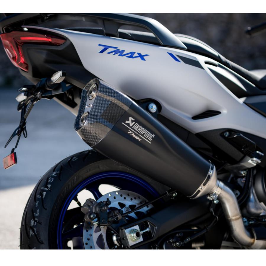 バイク マフラー ヨーロッパ・ヤマハ純正用品 T-Max560 ~2019 アクラポビッチ ブラックサイレンサー｜vio0009｜02