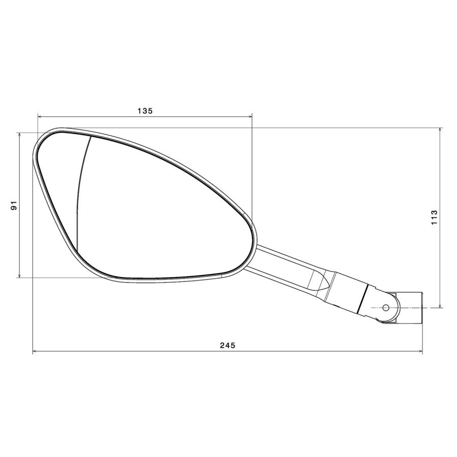 rizoma（リゾマ） バイク ビレットミラー 「Genesi」 ジェネシ
