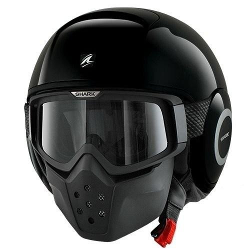 【超美品】SHARK DRAK ジェットヘルメット ブラック バイク ヘルメット ジェット シャーク ダラク ブラック