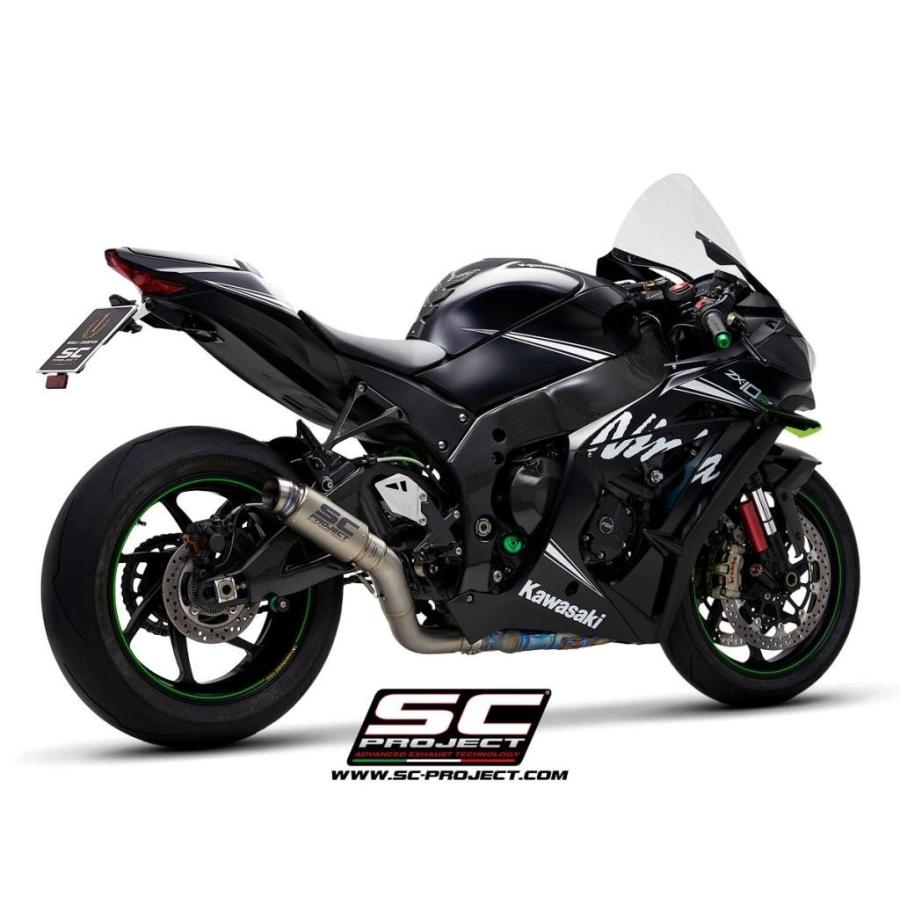 バイク マフラー SC-PROJECT - GP70-R スリップオンサイレンサー & フルチタン キャタライザーキャンセルパイプ カワサキ NINJA ZX-10R / RR ´16